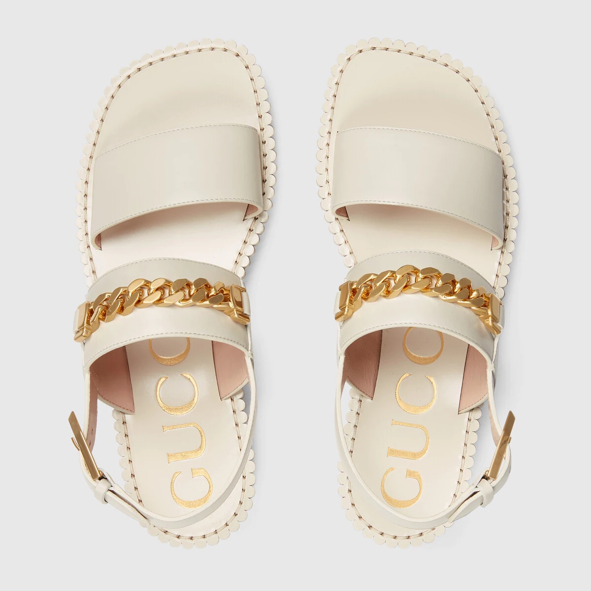 Women's sandal with chain - 3