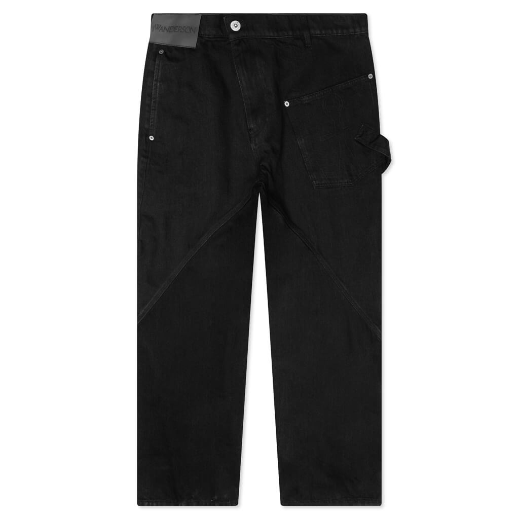 TWISTED WORKWEAR JEANS - BLACK - 1