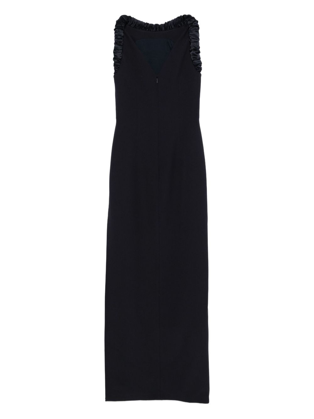 sleeveless ruffled day dress - 2