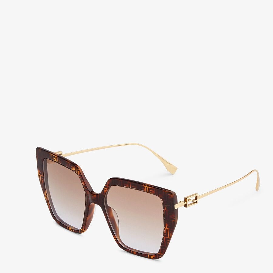 FF Havana acetate and metal sunglasses - 2