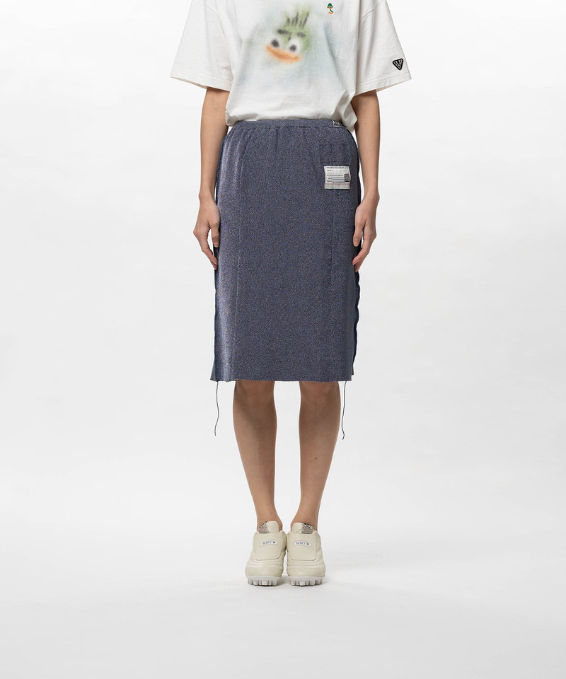 Maison MIHARAYASUHIRO Inside-Out Glitter Knit Skirt outlook