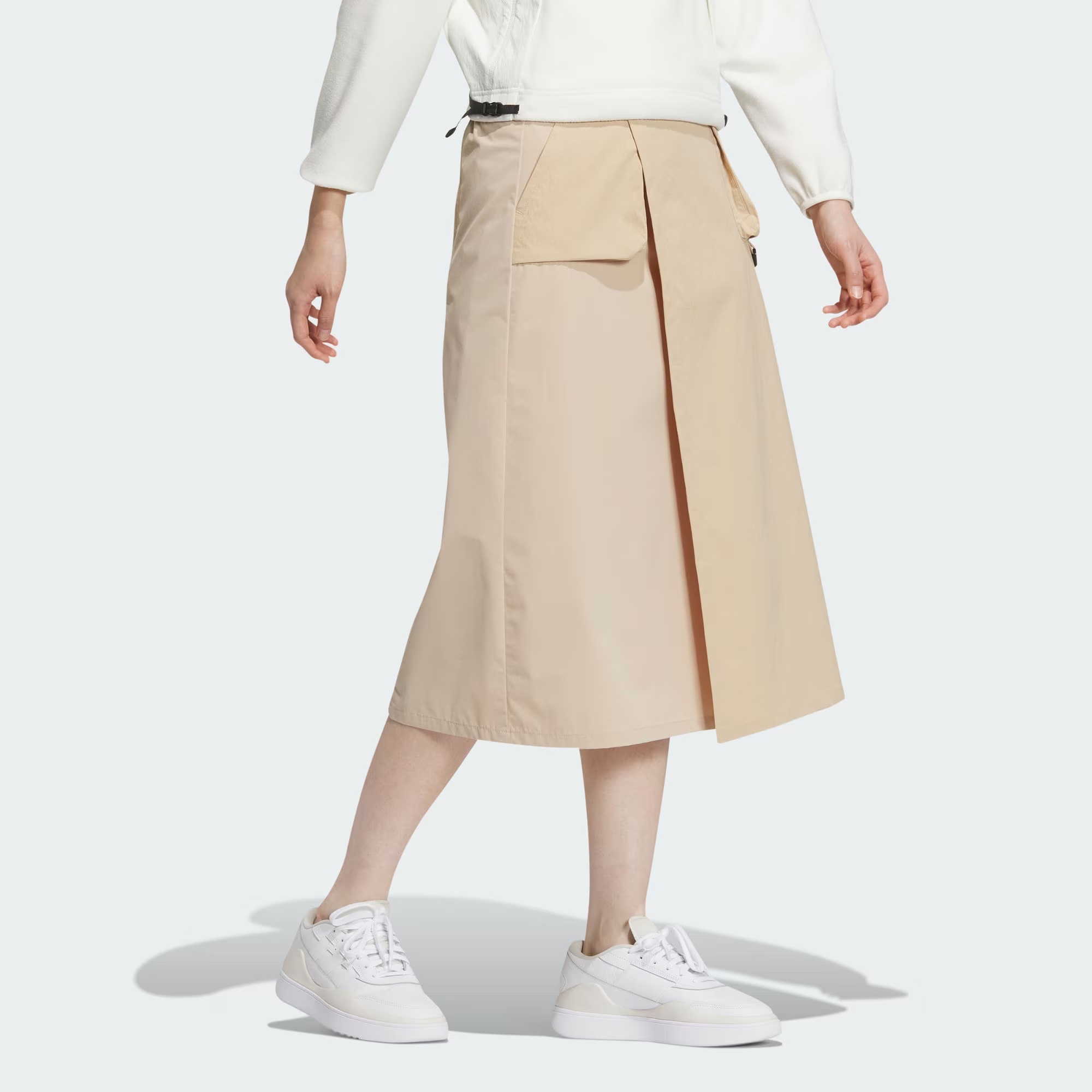 (WMNS) adidas City Escape Cargo Skirt 'Beige' JE8586 - 5