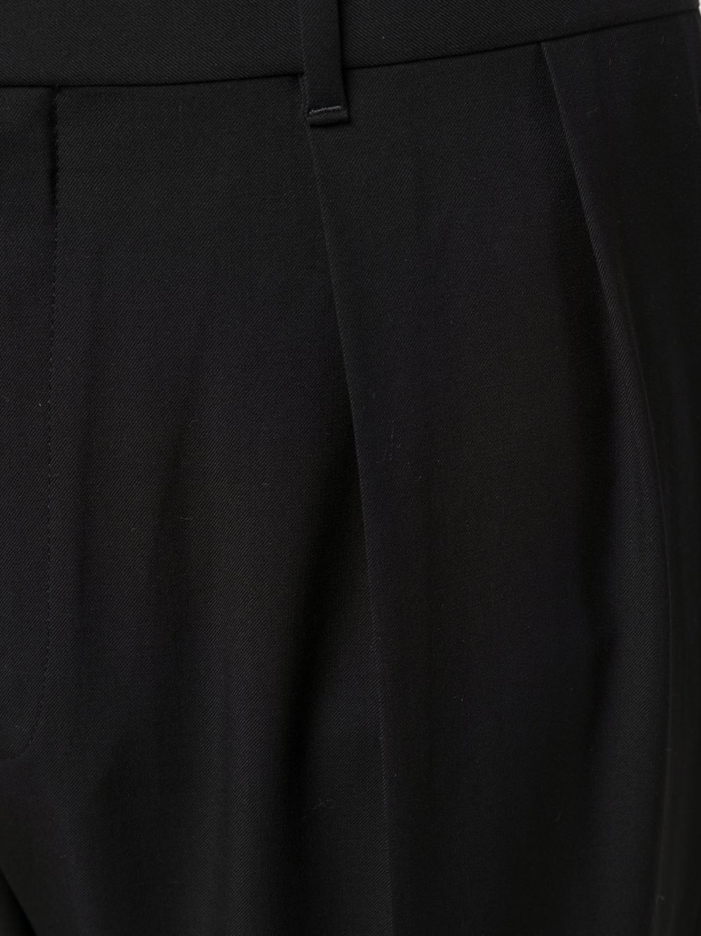 pleated straight-leg tailored trousers - 5