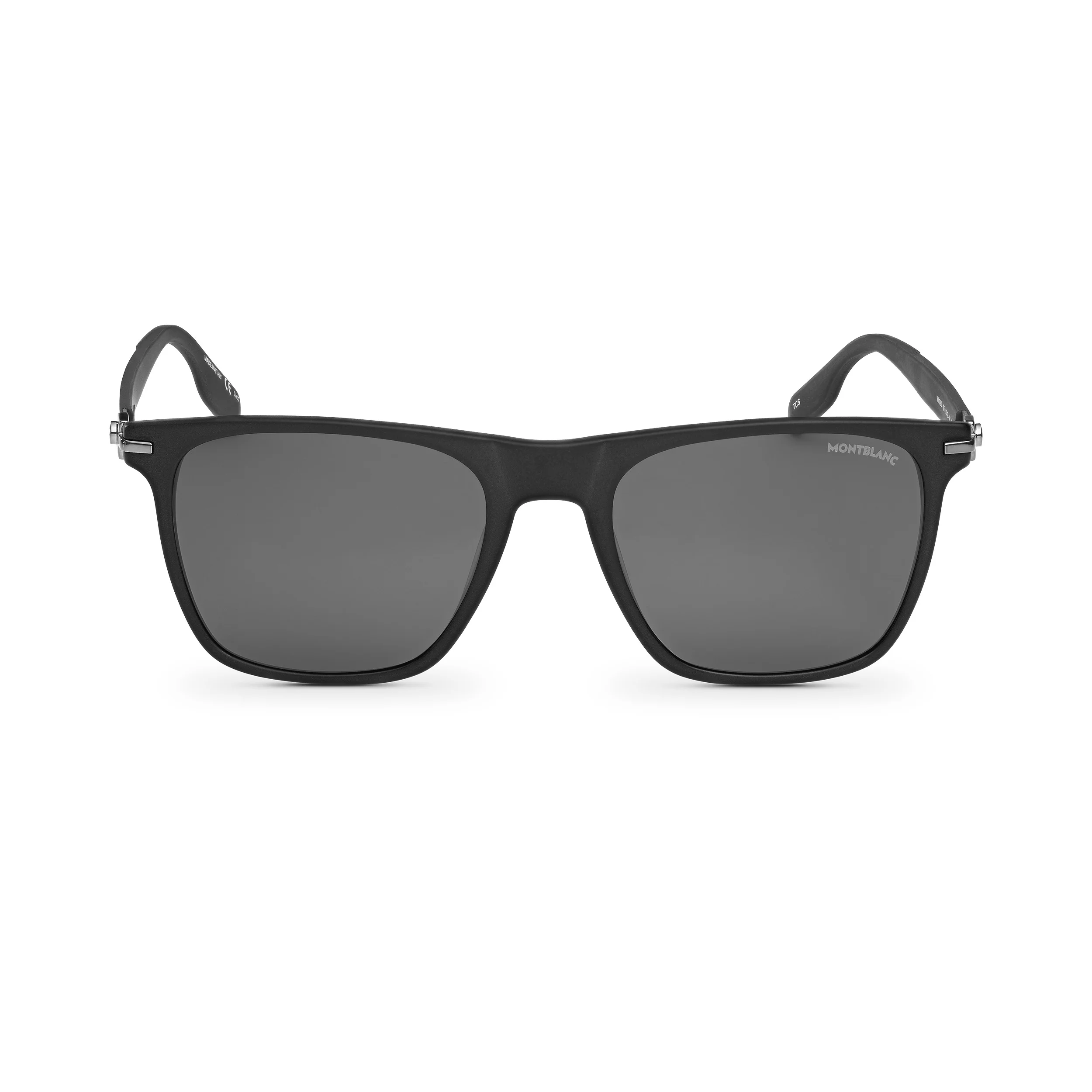 SQUARED SUNGLASSES WITH BLACK COLORED ACETATE FRAME - 1