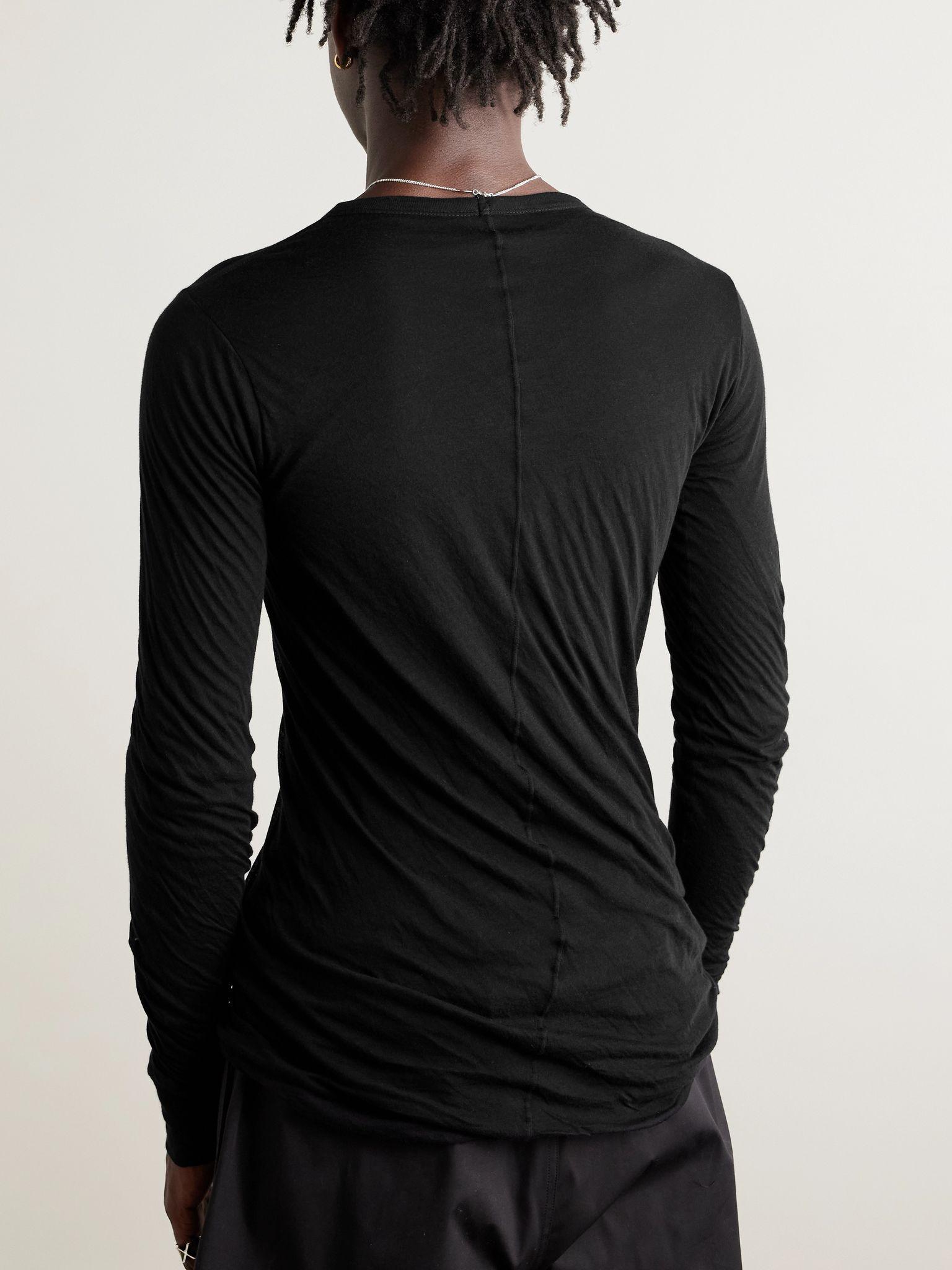Slim-Fit Unstable Organic Cotton-Jersey T-Shirt Black - 3