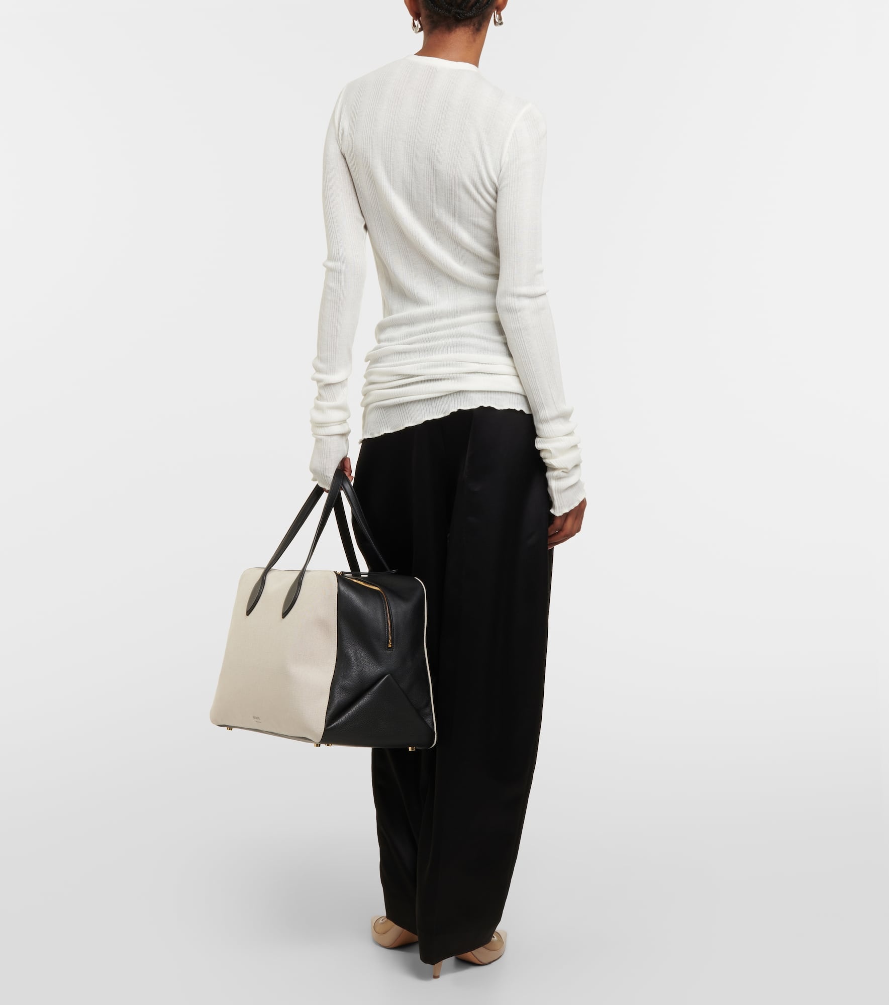 Byron cotton-blend jersey top - 3