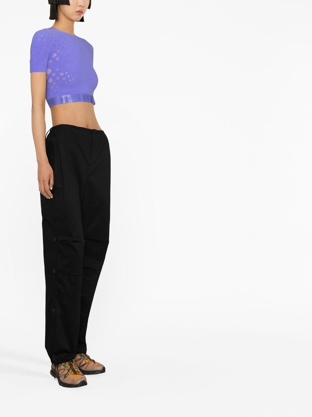 sheer cropped top - 3