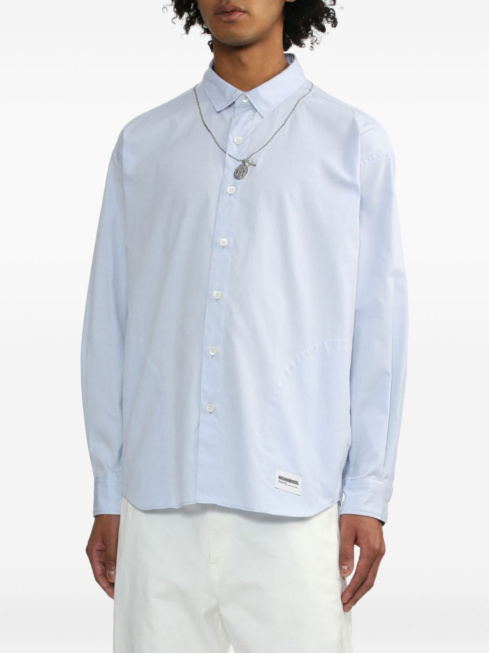 long-sleeve button-down shirt - 3
