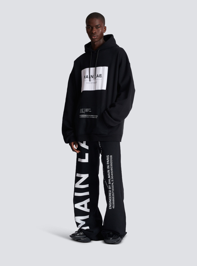 Balmain Main Lab label hoodie outlook