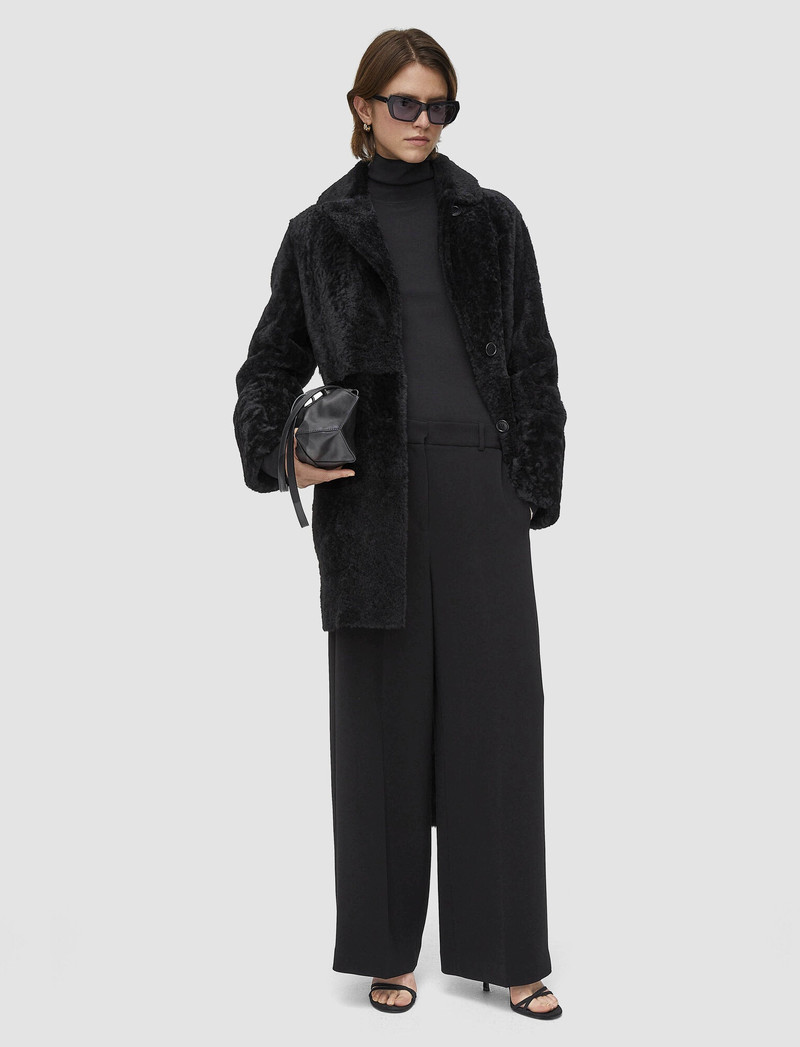 JOSEPH Reversible Shearling Leman Coat outlook