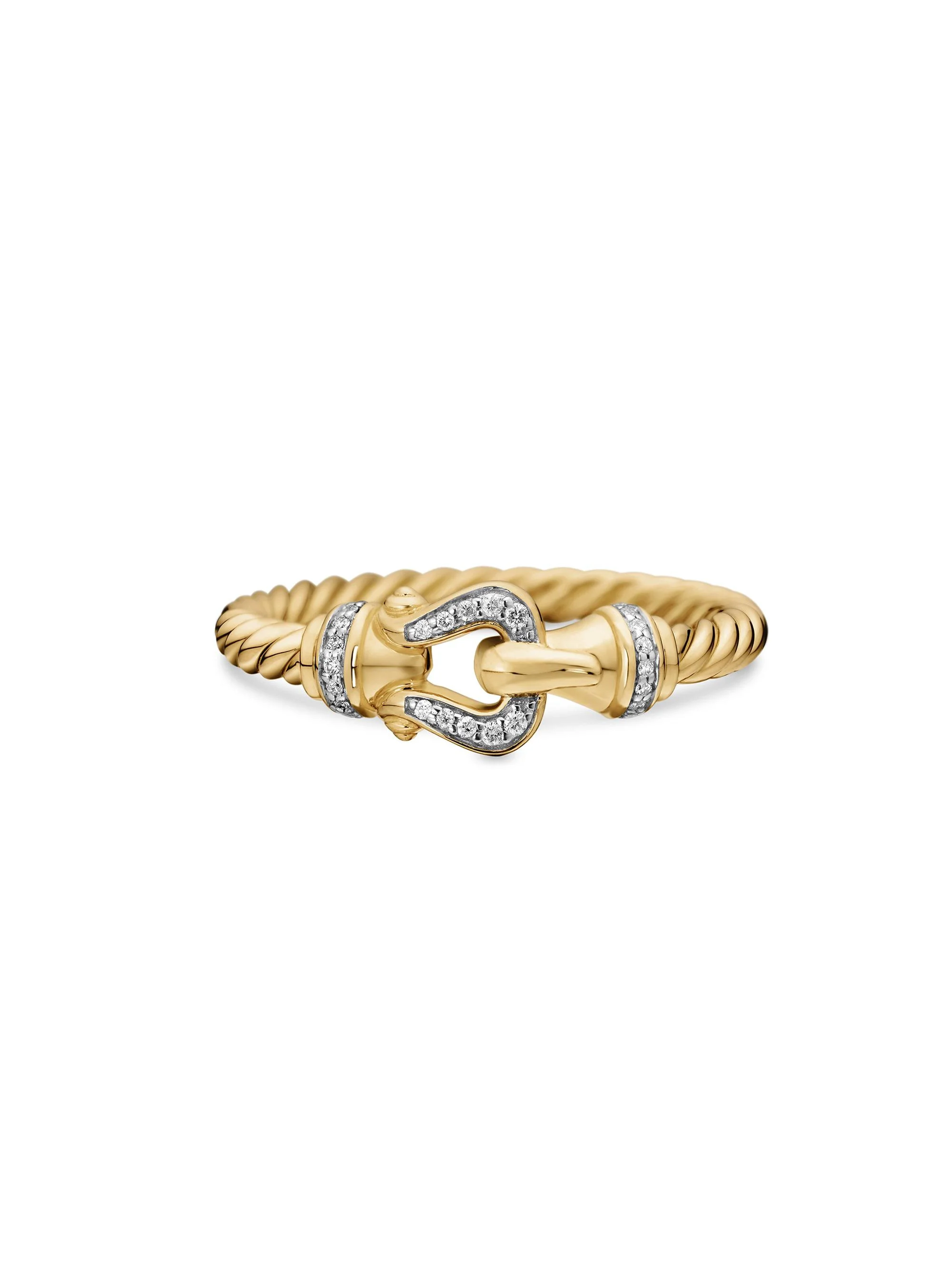 Women's Cable Collectibles 18K Yellow Gold & Diamond Ring - Yellow Gold - 1