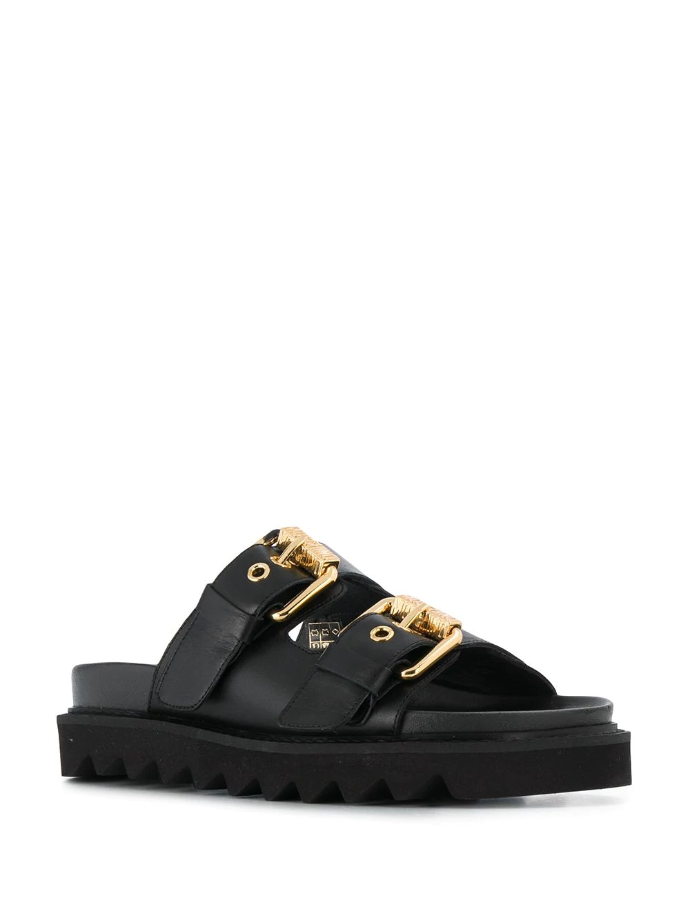 buckled slip-on sandals - 2