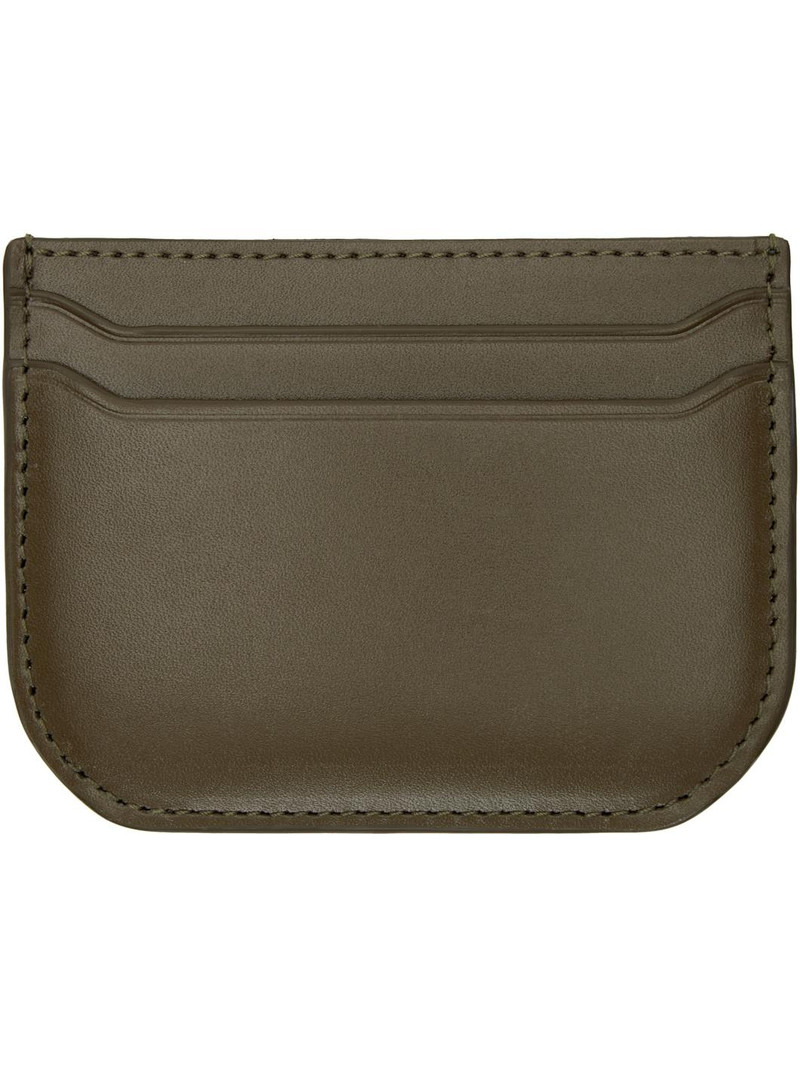 Lemaire Khaki Calepin Card Holder outlook