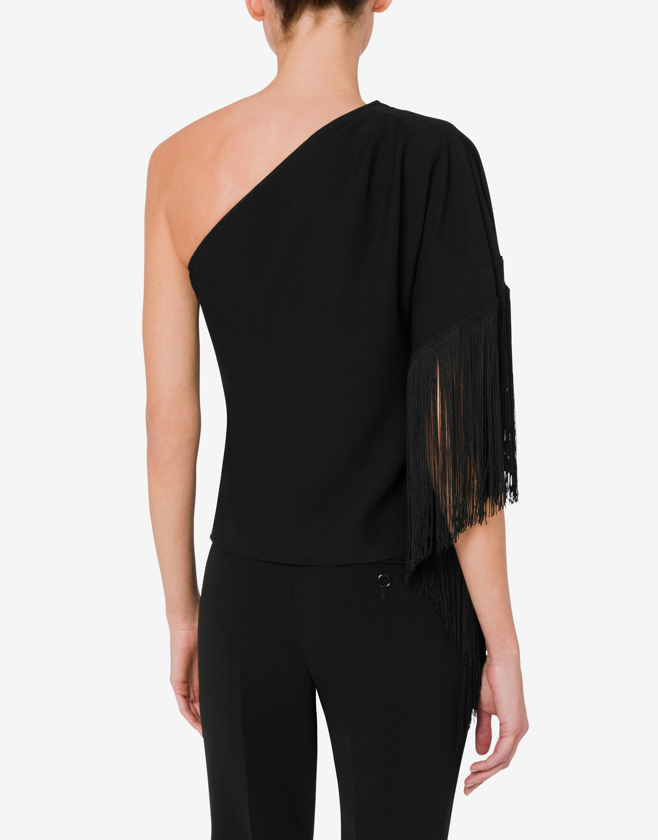ONE-SHOULDER TOP WITH FRINGES - 3