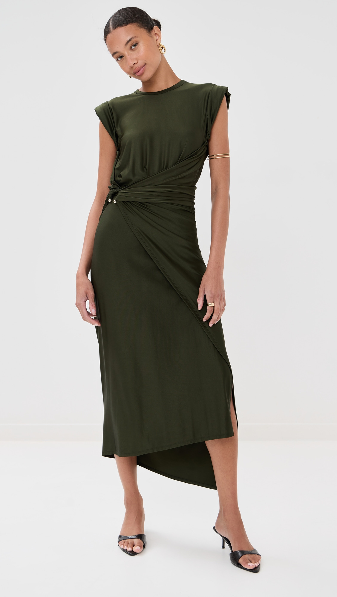 Draped Long Dress - 7