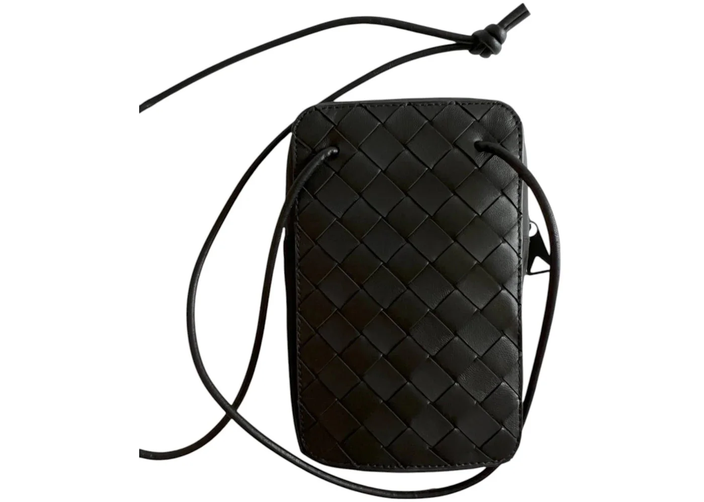 Bottega Veneta Intrecciato Shoulder Bag Black - 1