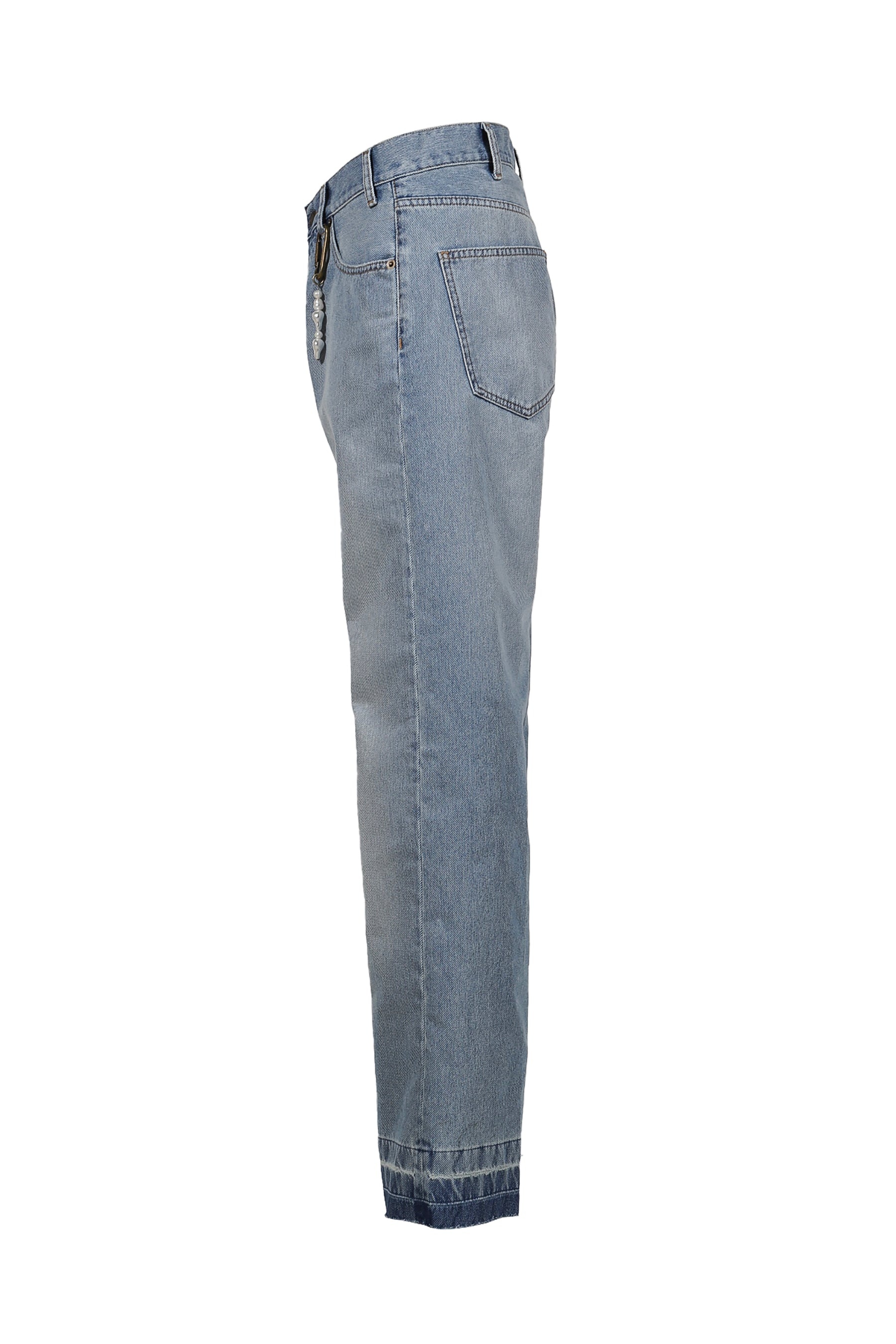 EDI - NYLON INFUSED CREASED STRAIGHT-LEG DENIM / MIAMI LIGHT - 3