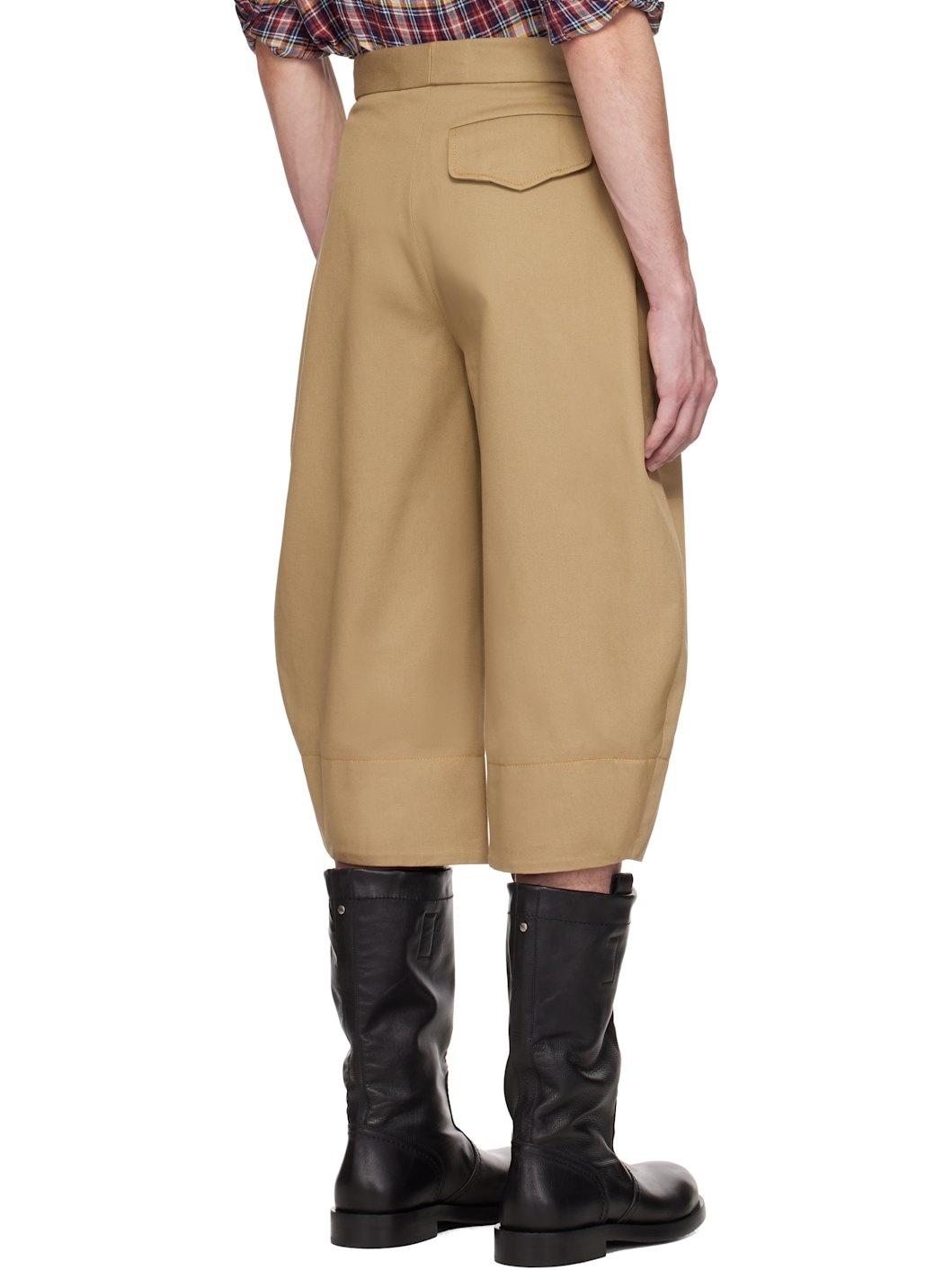 Beige O Trousers - 3