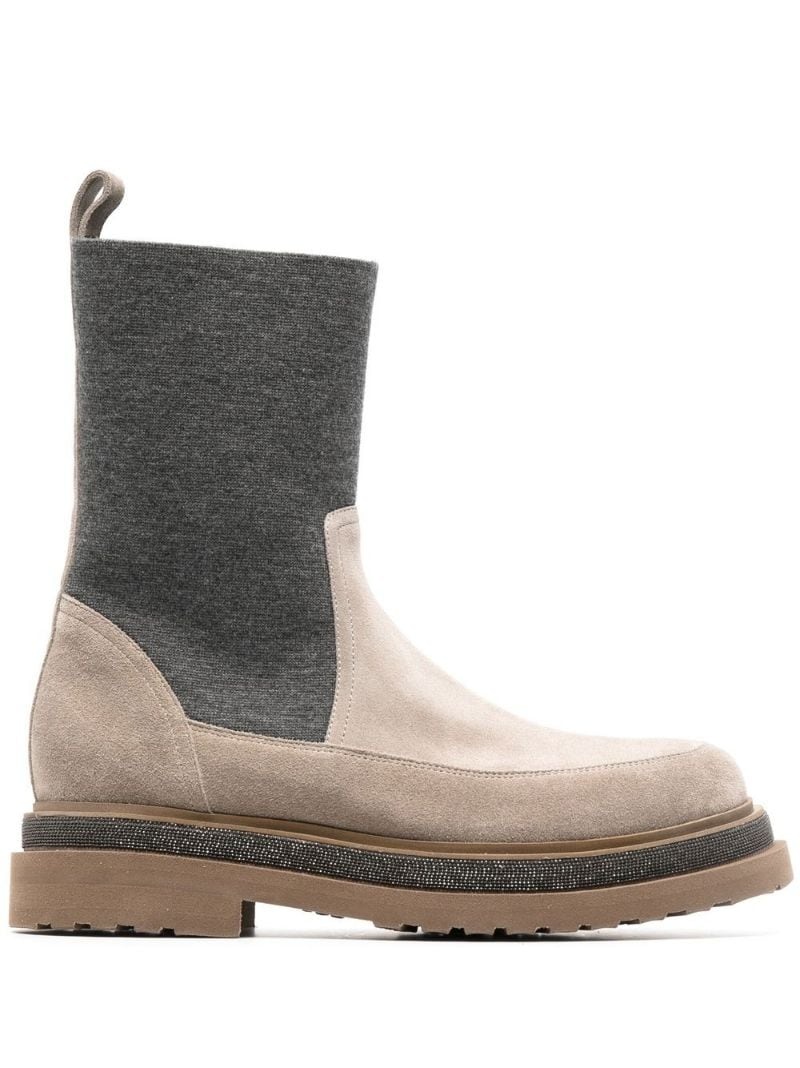 suede Chelsea boots - 1