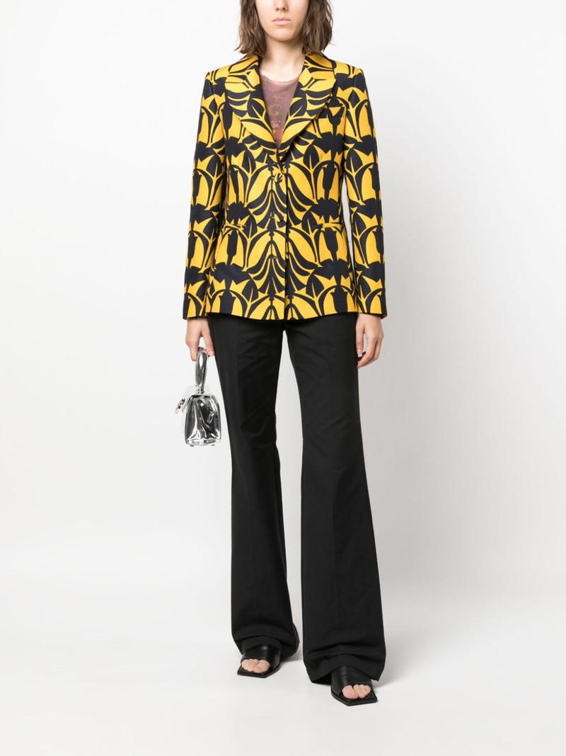 La DoubleJ 24/7 Papyrus-print cady blazer outlook