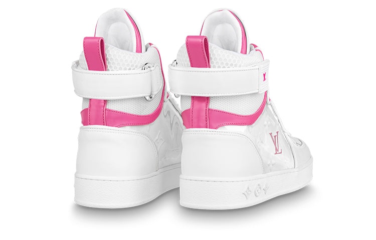 (WMNS) LOUIS VUITTON Boombox Ankle Sneakers 'White Pink' 1A95MF - 4