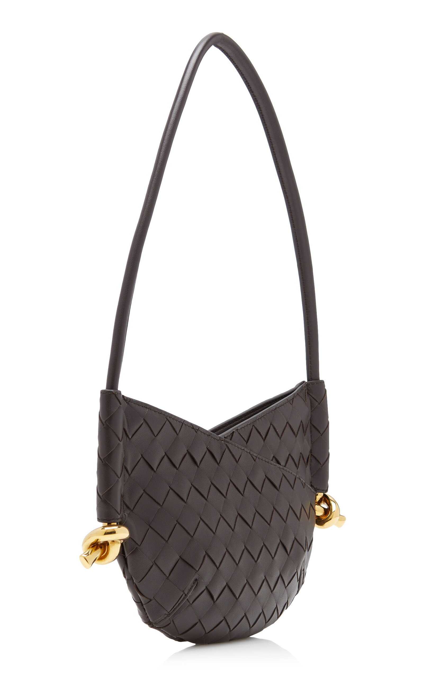 Mini Solstice Intrecciato Leather Bag brown - 3