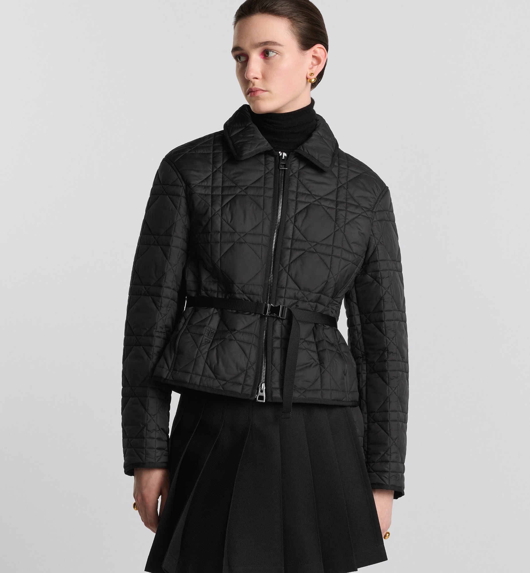 Macrocannage Belted Peacoat - 3