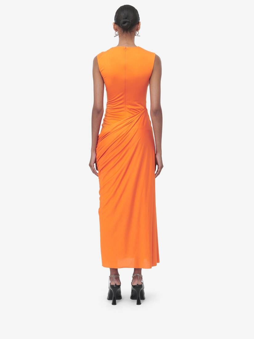 Asymmetric Gathered Dress - 6