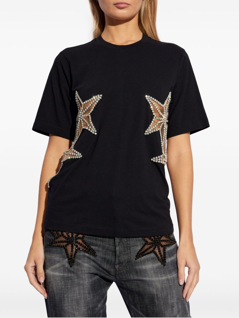 crystal-embellished cotton T-shirt 3
