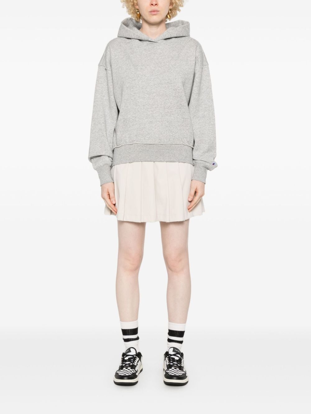 embroidered-logo hoodie - 2