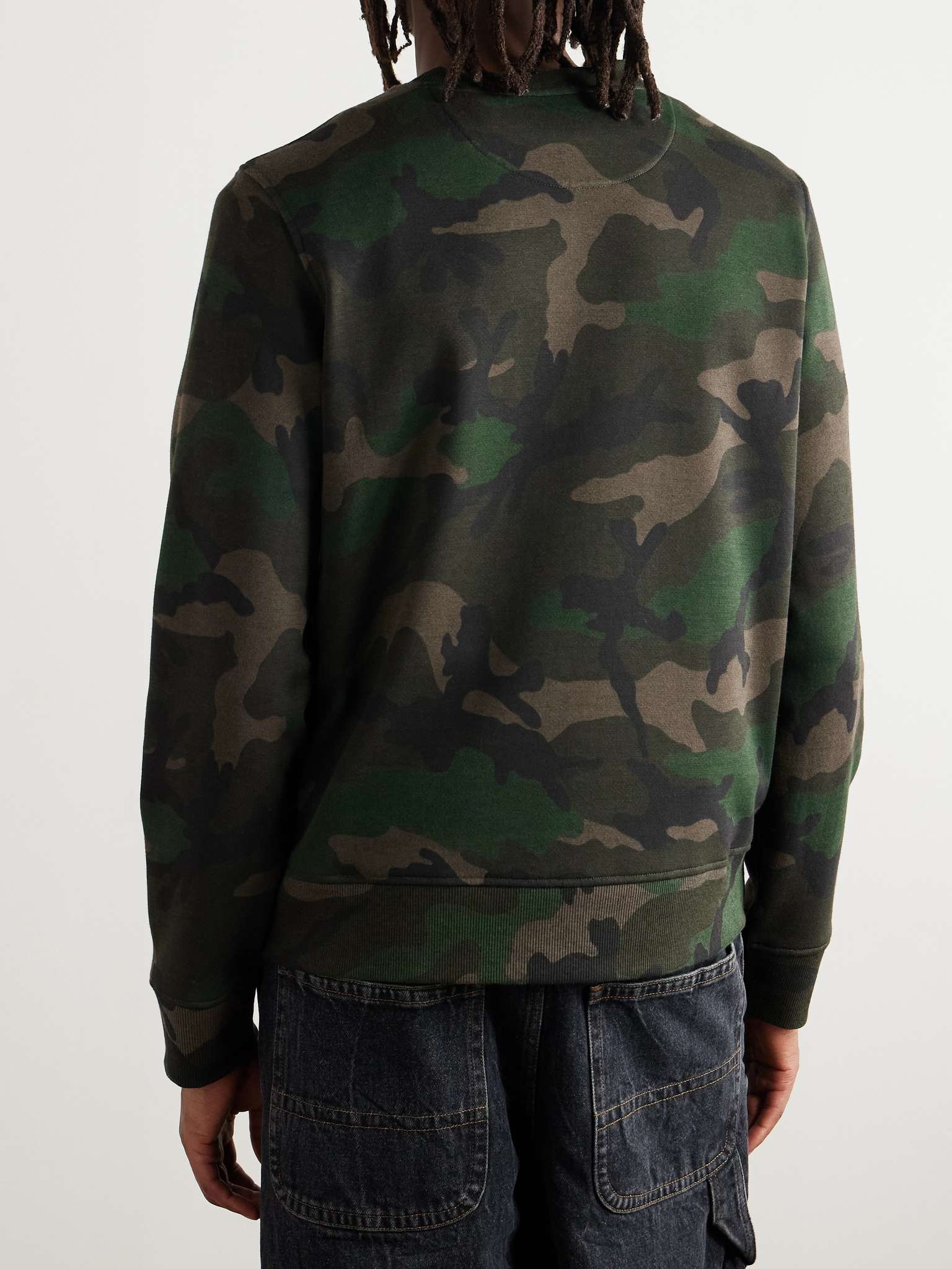 Logo-Appliquèd Camouflage-Print Cotton-Blend Jersey Sweatshirt - 4