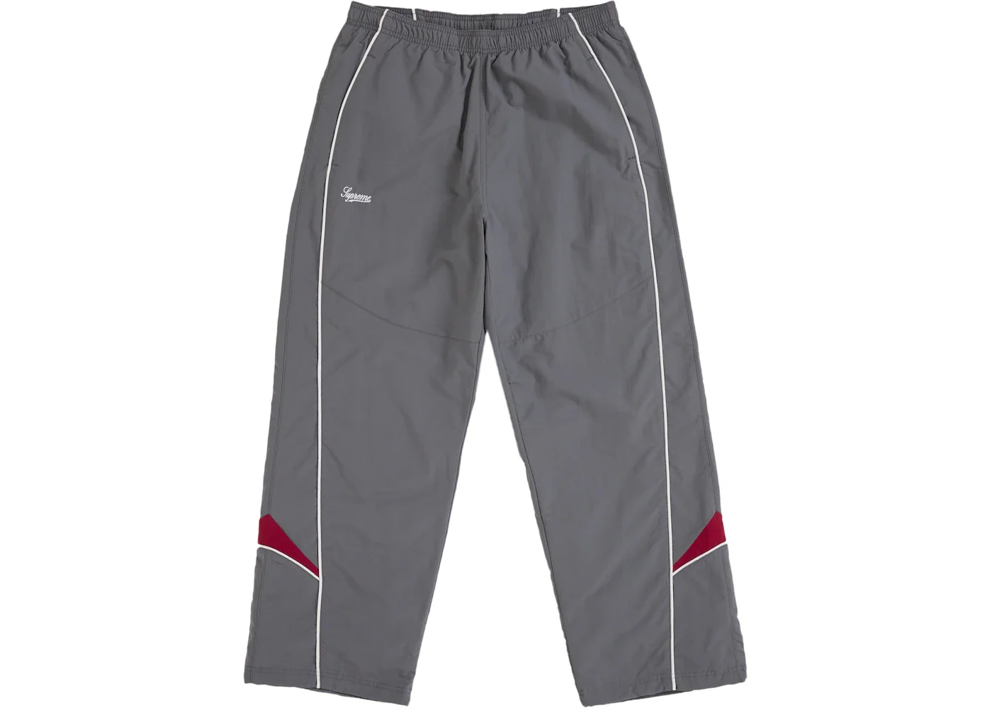 Supreme Contrast Piping Track Pant Grey - 1