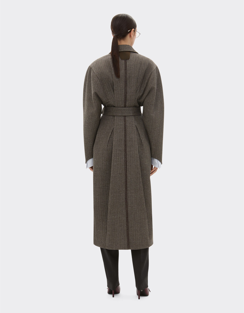 Coat in mélange wool twill 4