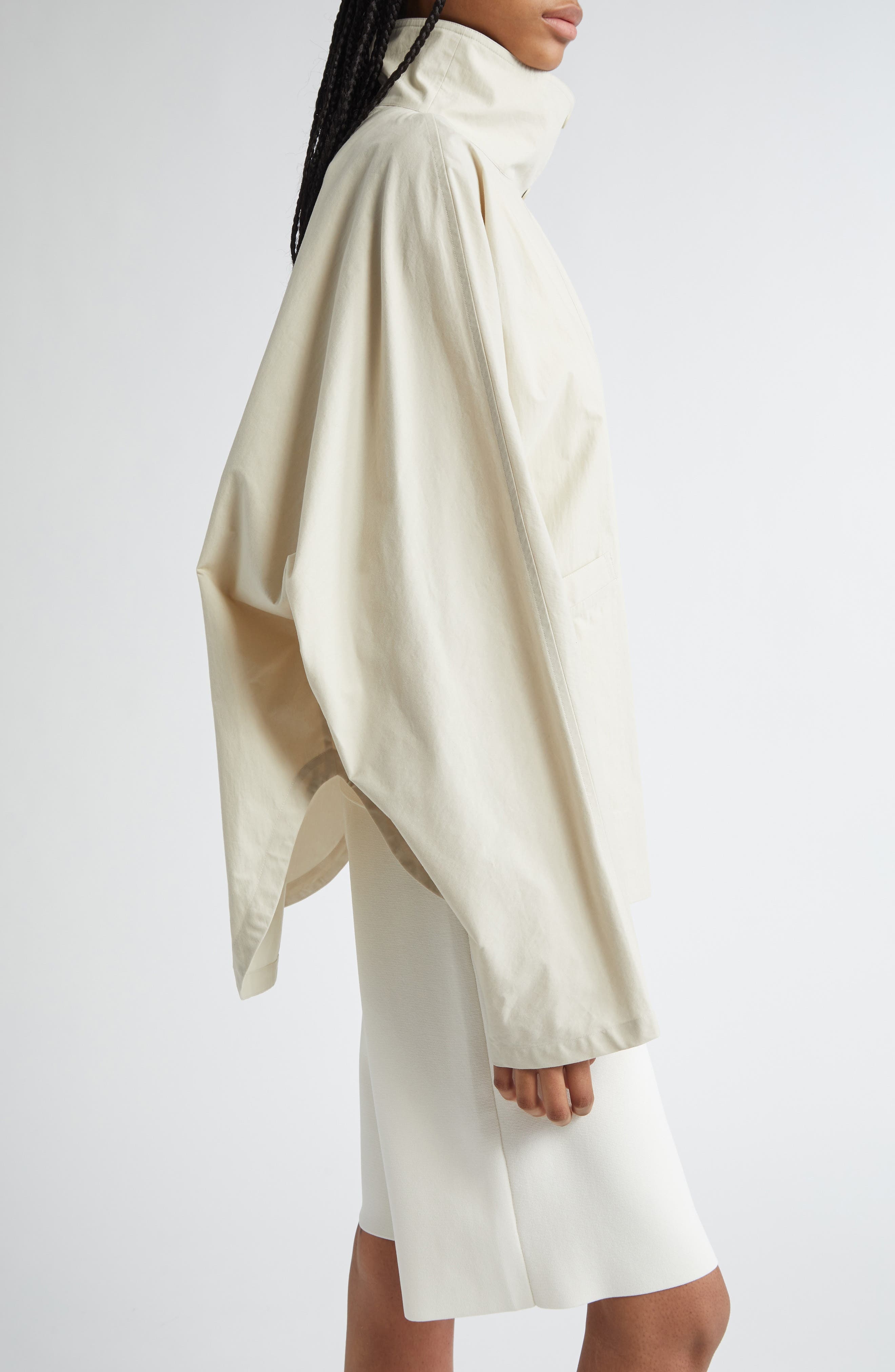 TOTEME Summer Water Repellent Parachute Jacket in Oyster at Nordstrom - 4