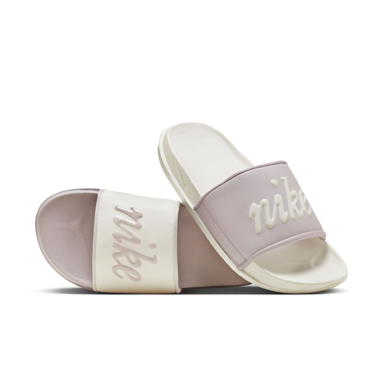 (WMNS) Nike Offcourt Slides 'Sail Platinum Violet' FQ7646-102 - 3