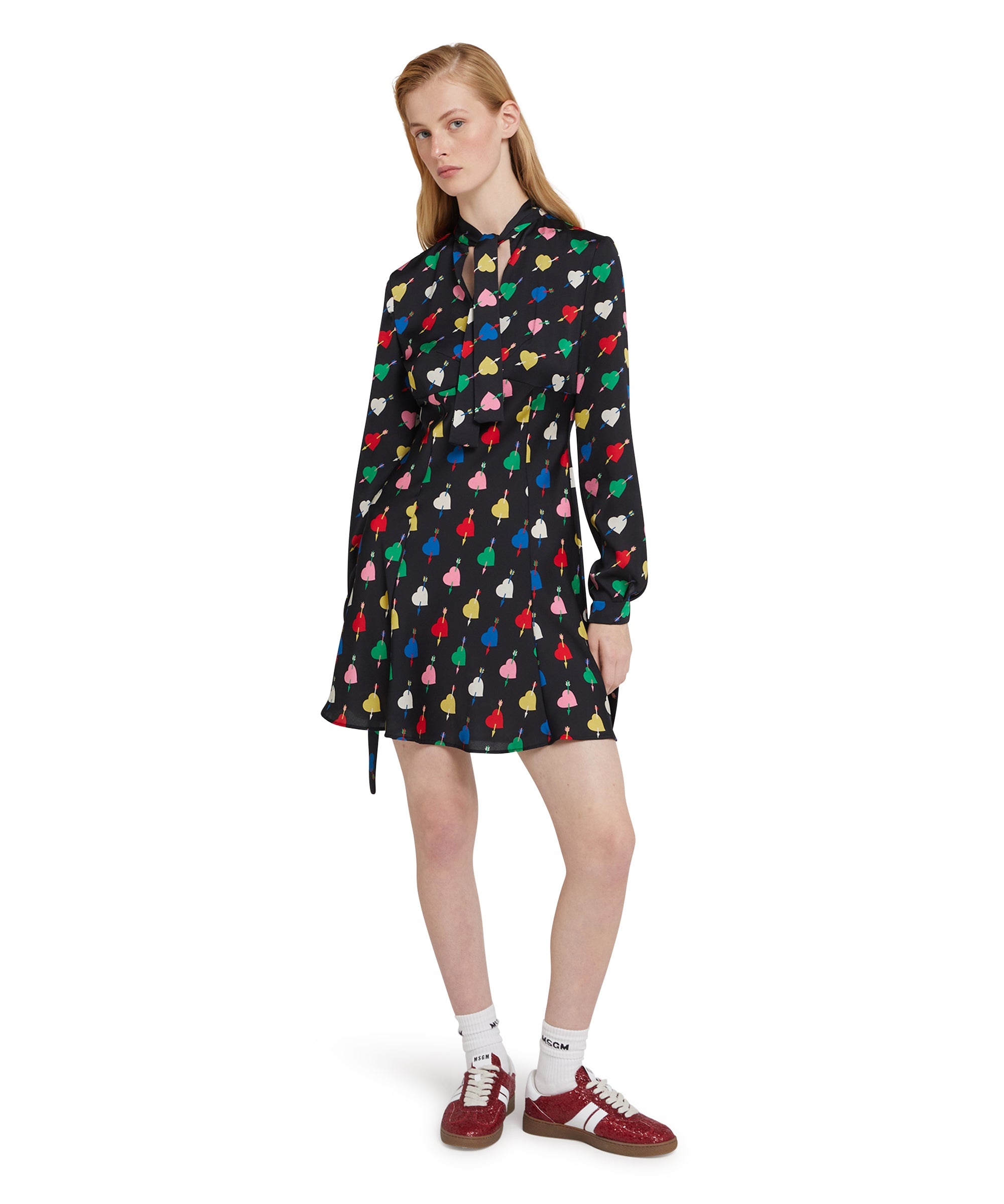 Dress with "Arrowed Heart Print" motif - 5