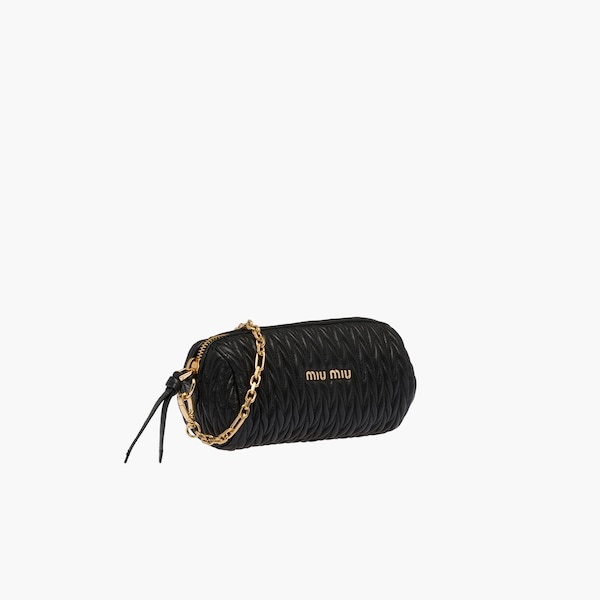 Matelassé nappa leather mini shoulder bag - 6