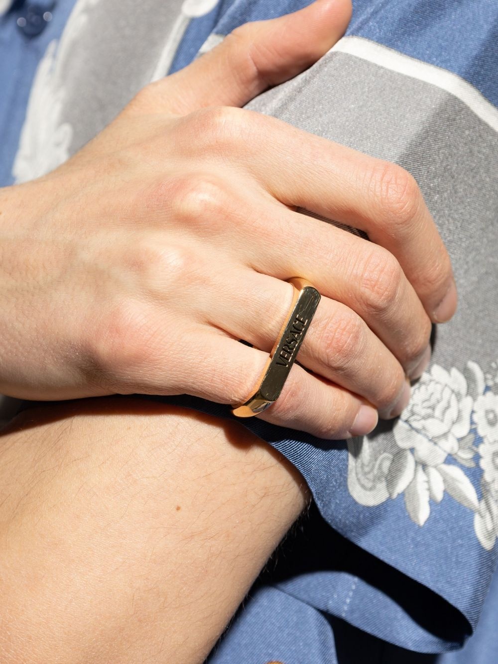 logo-engraved ring - 3