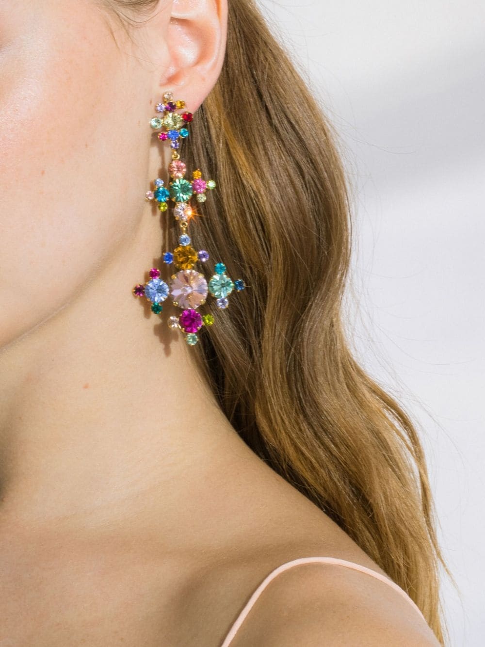 Valencia crystal-embellished earrings - 4