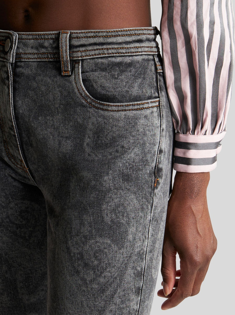 Etro SKINNY JEANS WITH PAISLEY outlook
