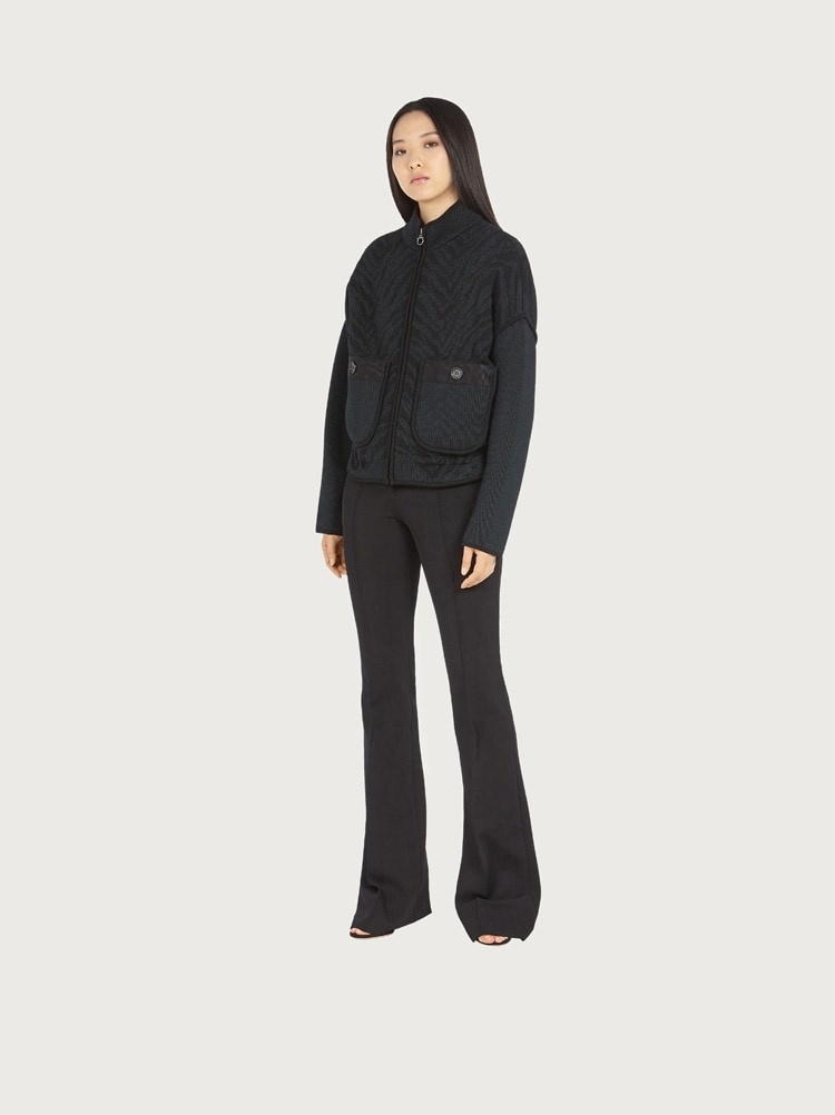 JERSEY FLARED TROUSER - 4