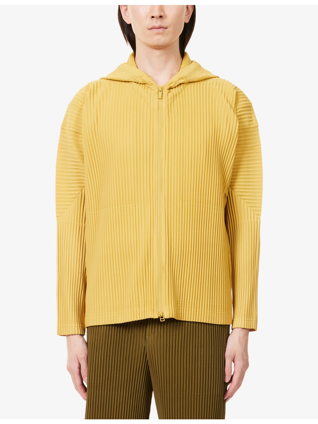 June Zip-Up Pleated Knitted Hoody - 3