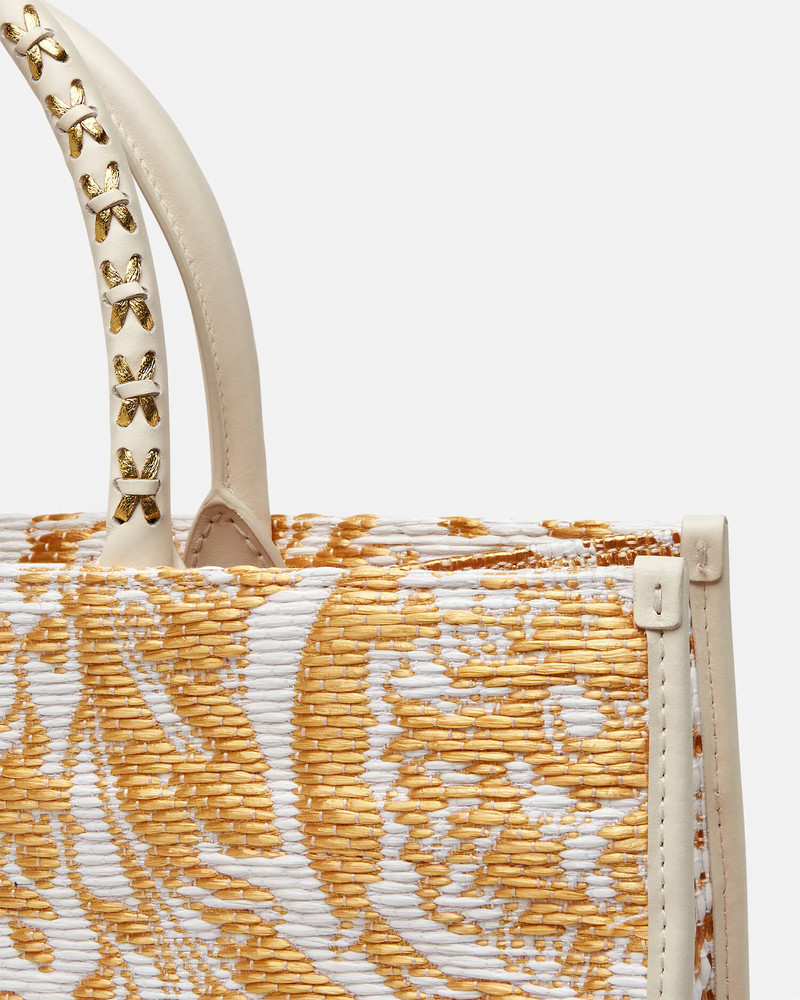 Barocco Athena Raffia Medium Tote Bag 5