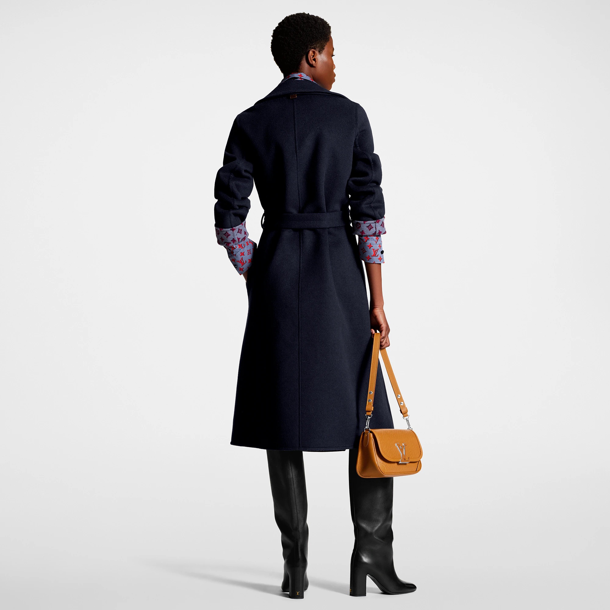 Signature Long Wrap Coat - 3