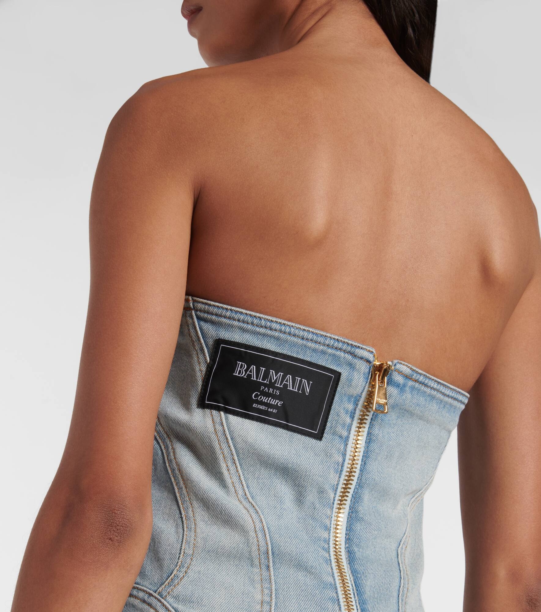 Denim bustier dress - 6