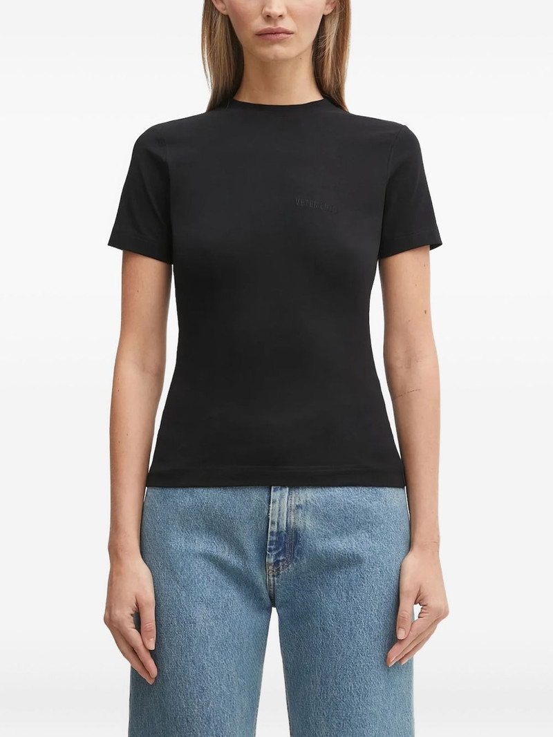 logo-embroidered T-shirt 1