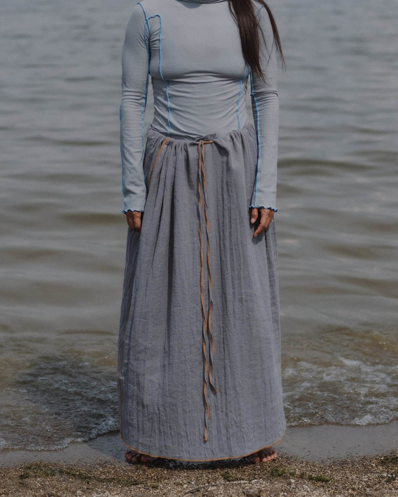 Max Skirt - Crinkle Linen 13