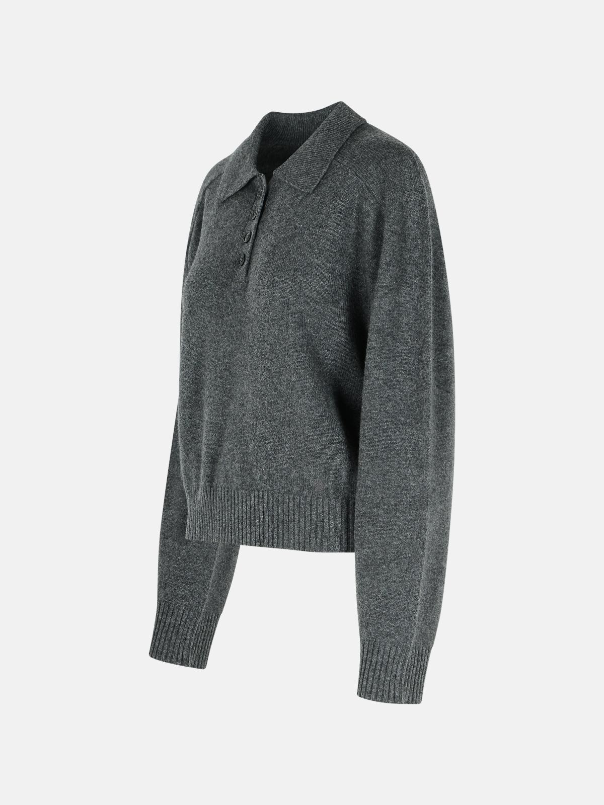 'HOMERE' GREY CASHMERE SWEATER - 2
