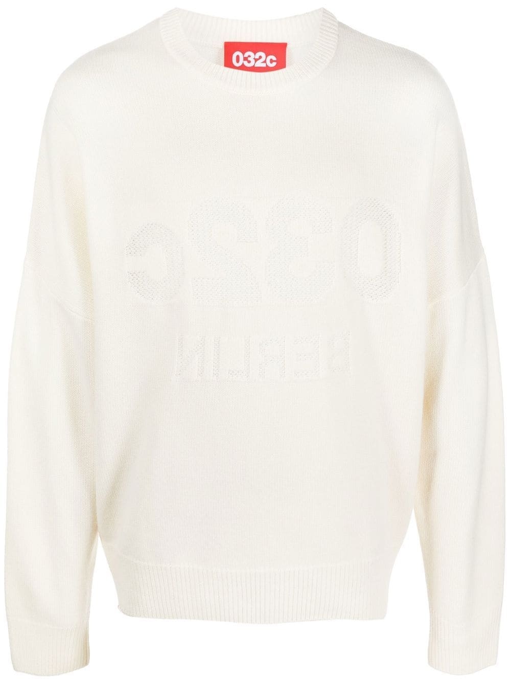 debossed-logo wool-blend jumper - 1