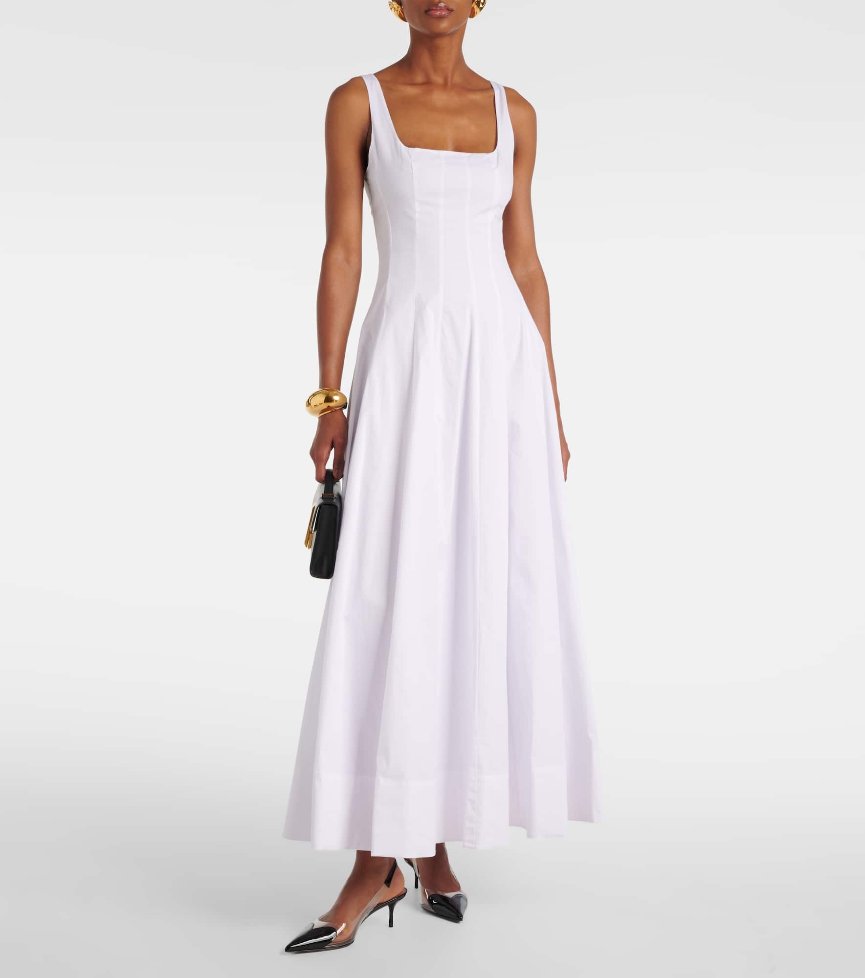 Wells cotton poplin maxi dress - 2